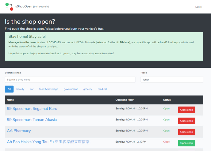 Is Shop Open Screenshot